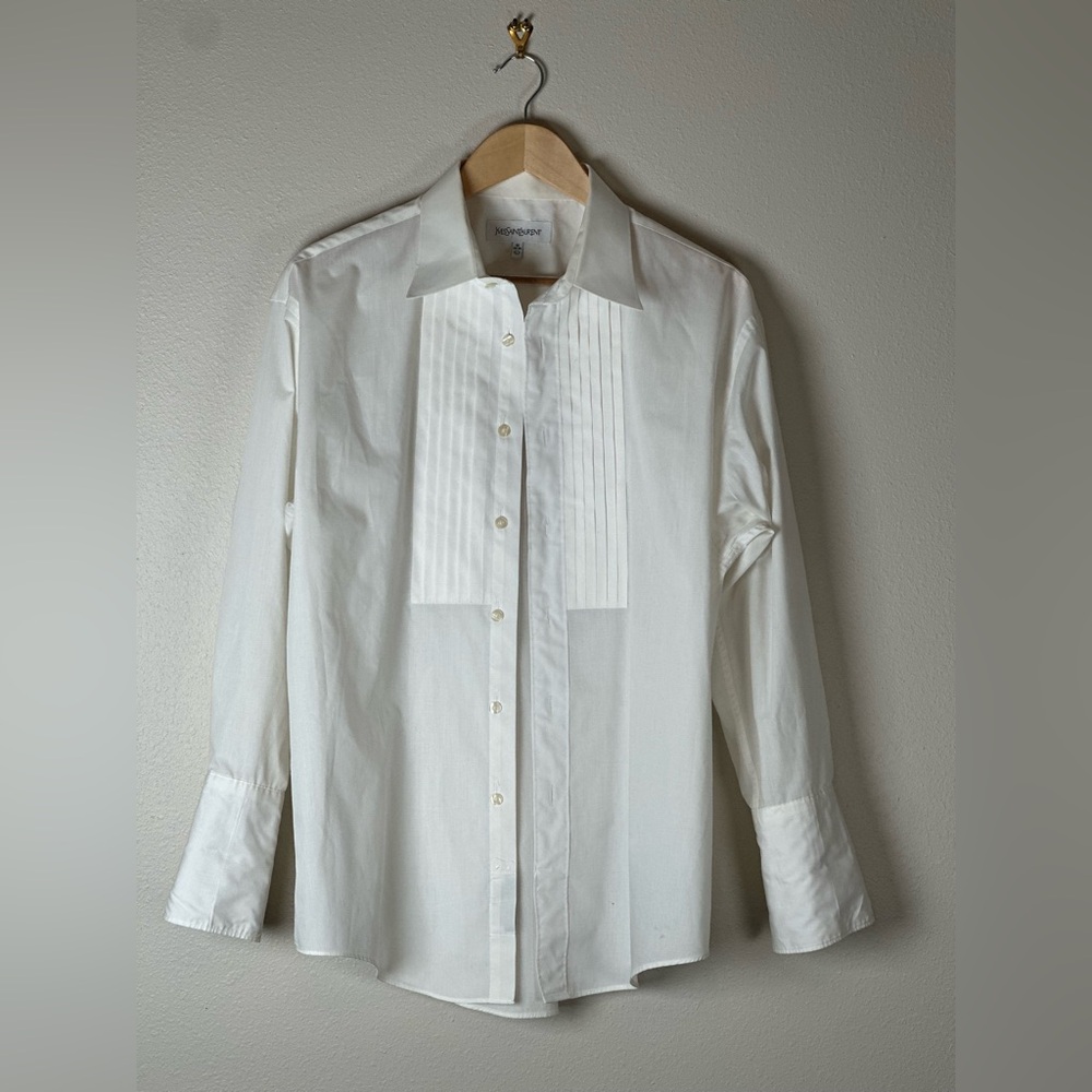 Yves Saint Laurent Classic White Dress Shirt